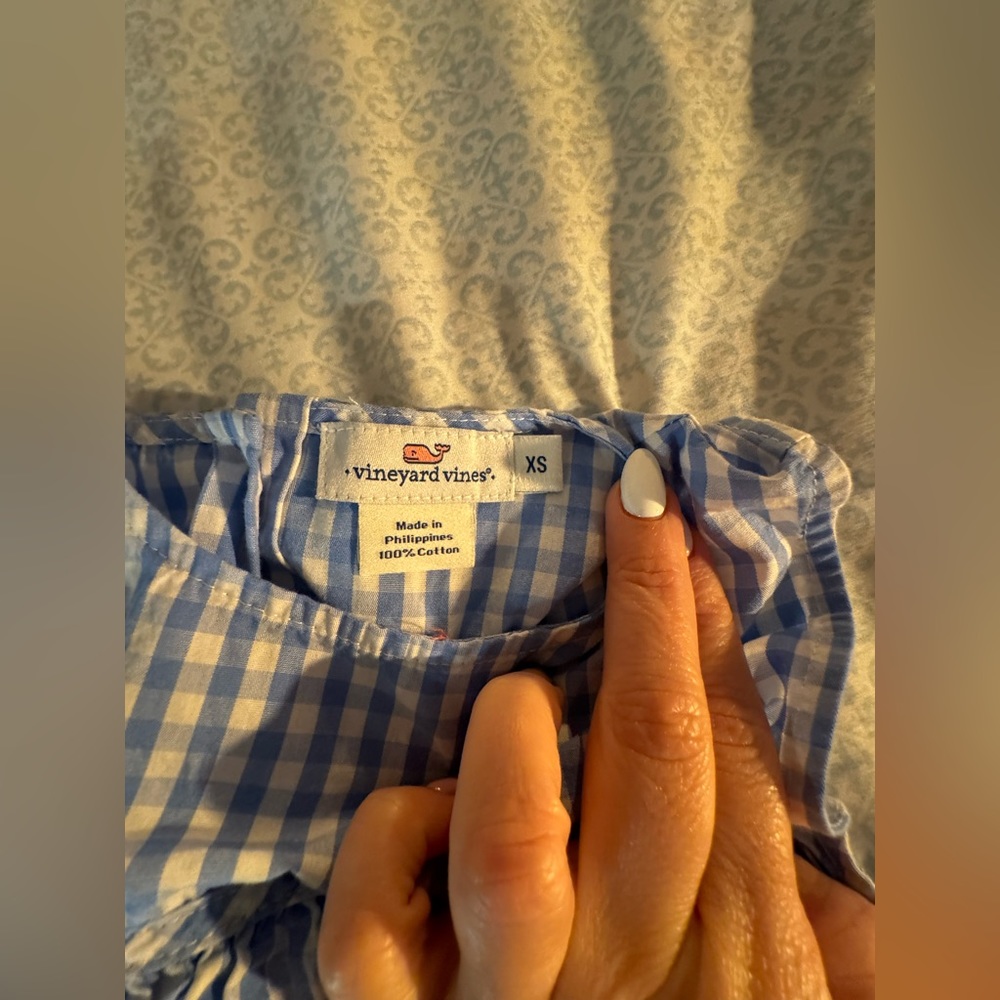 Vineyard Vines Plaid Top Size XSñ - Picture 5 of 5